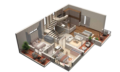 Nambiar Bannerghatta Villas 40x63 Villa Floor Plan